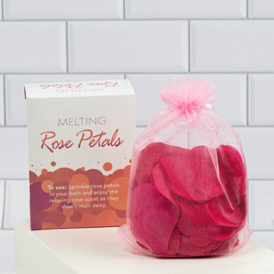 20 boite et sachet organza avec pétales de rose savon parfumée à la rose pour le bain